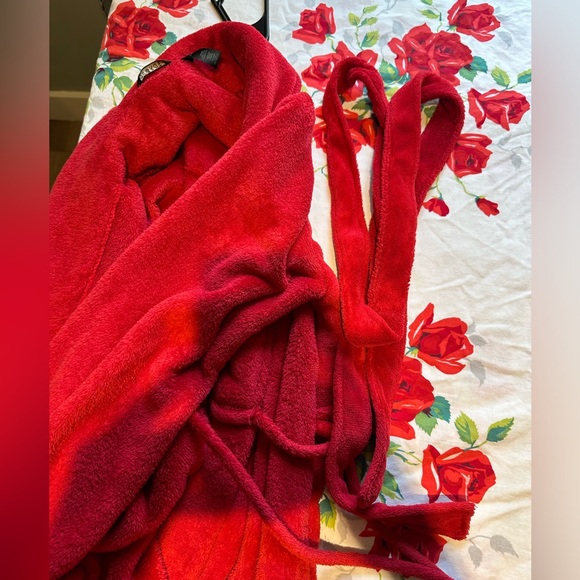 George puffy fluffy cozy kids housecoat with pockets and belt cozy fall robe - Picture 6 of 9